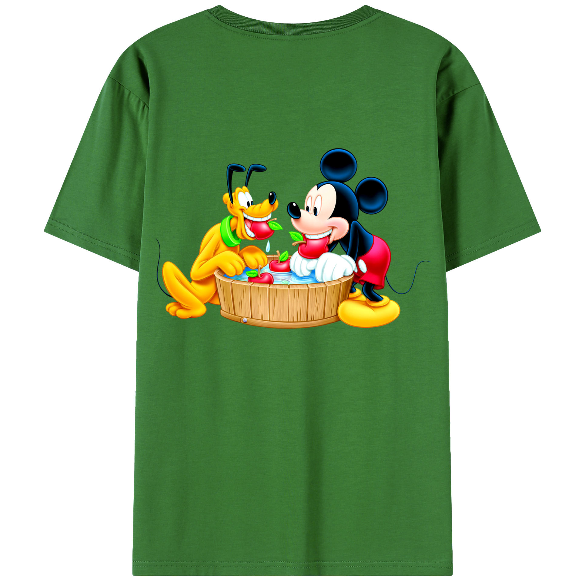 （画像用） ミッキーマウス Mickey Mouse レディース半袖Tシャツ(バックプリント)